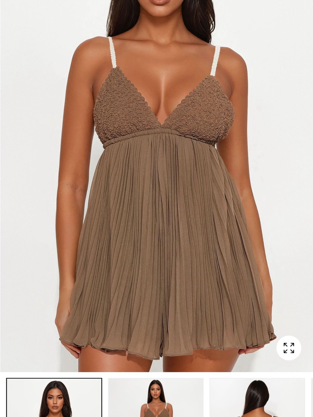 Green Chiffon Romper